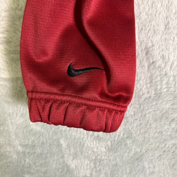 Vintage Nike Golf Pullover Mens Large Red 1/2 Zip Fleece Adjustable Country Club - Picture 7 of 7